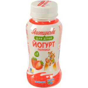 Йогурт Яготинський 185г 1.5% д.дітей полуниця