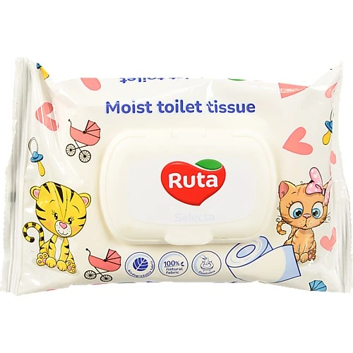 Папір туалетний вологий Selecta Ruta 40шт