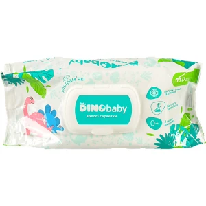 Серветки вологі Dino Baby 110ш дитячі