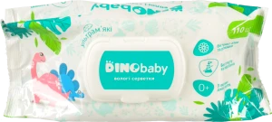 Серветки вологі Dino Baby 110ш дитячі