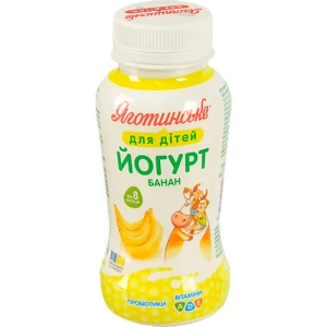 Йогурт Яготинський 185г 1.5% д.дітей банан