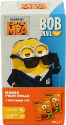 Набір Равлик Боб Bob Snail Fun натуральні фруктові цукерки манго та іграшка