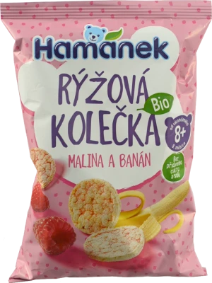 Хлібці Hamanek 35г рисові полуниця яблуко органік
