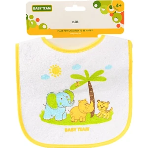 Нагрудник для дітей від 4міс на липучці №6506 Baby Team 1шт