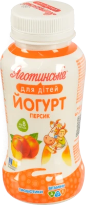 Йогурт Яготинський 185г 1.5% д.дітей персик