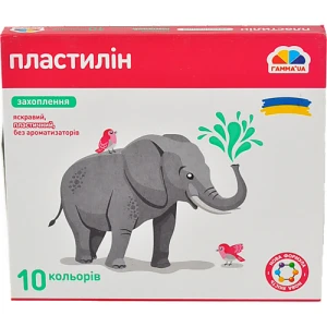 Пластилін дит. 10 кол.. 200 г. стек. Захоплення