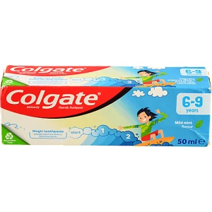 Паста зубна для дітей 6-9років зі смаком ніжної м'яти Colgate 50мл
