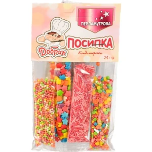 Посипка кондитерська Перламутрова Добрик м/у 24г