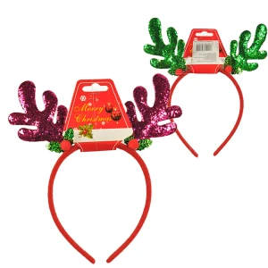 Карнавальний Обідок з блискітками Роги в асортименті