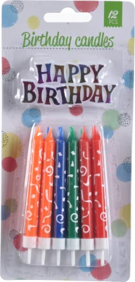 Набір свічок іменинних 12шт