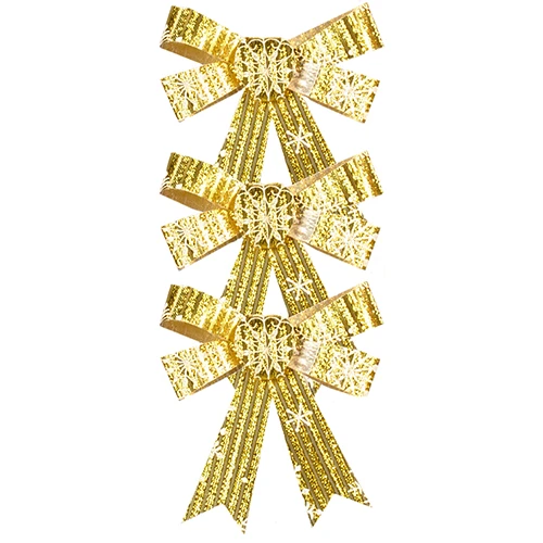 Бант золотий 3 шт