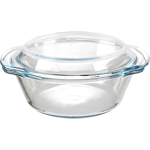 Кастрюля з термоскла з кришкою 1000мл.