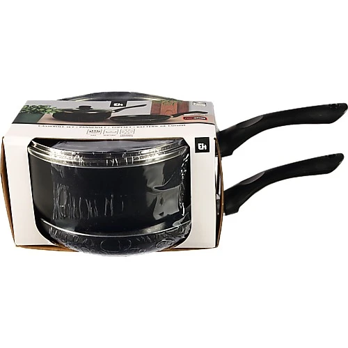 Набір із алюмінієвих антипригарних кастрюлі з кришкою та сковорідки