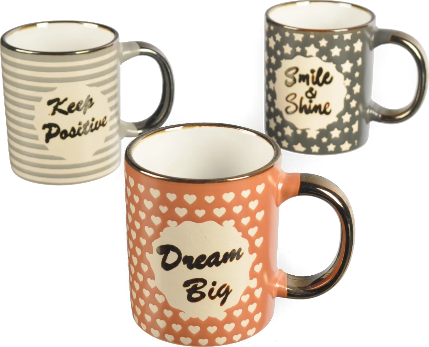 Кружка керамічка 310мл горох в асортименті