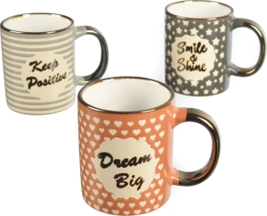 Кружка керамічка 310мл горох в асортименті