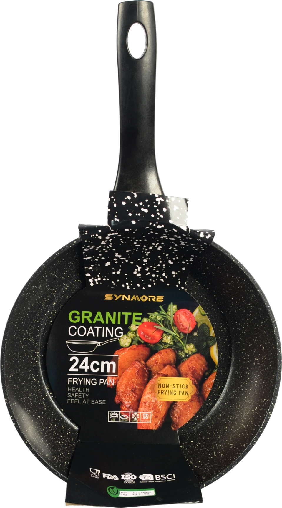 Сковорідка алюмінієва антипригарна діам.24см