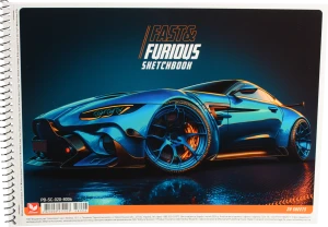 Альбом для малювання А4 20 аркушів №PB-SC-020-500 Школярик 1шт