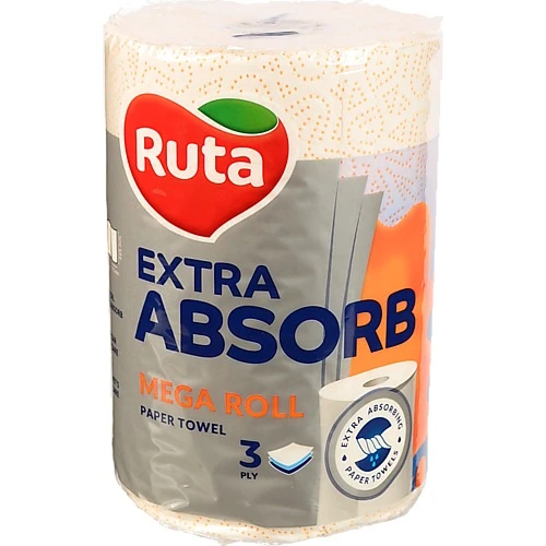 Рушник паперовий 3-х шаровий Extra absorb Selecta Ruta 1шт