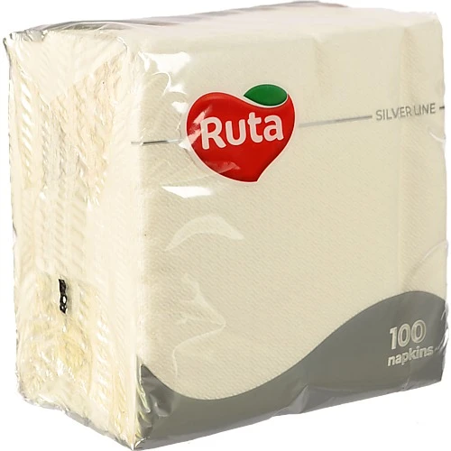 Серветки паперові 325х325мм Silver line Ruta 100шт