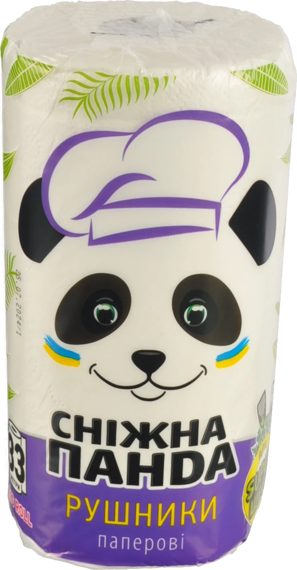 Рушники паперові 2-х шарові Big Roll Сніжна панда 1шт