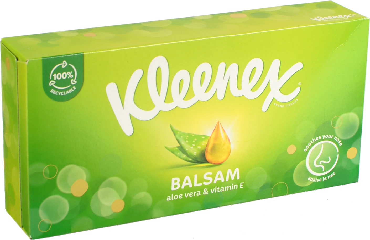 Серветки паперові 3-х шарові 20х20см Balsam Kleenex 64шт