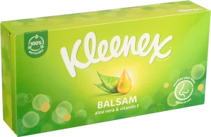 Серветки паперові 3-х шарові 20х20см Balsam Kleenex 64шт