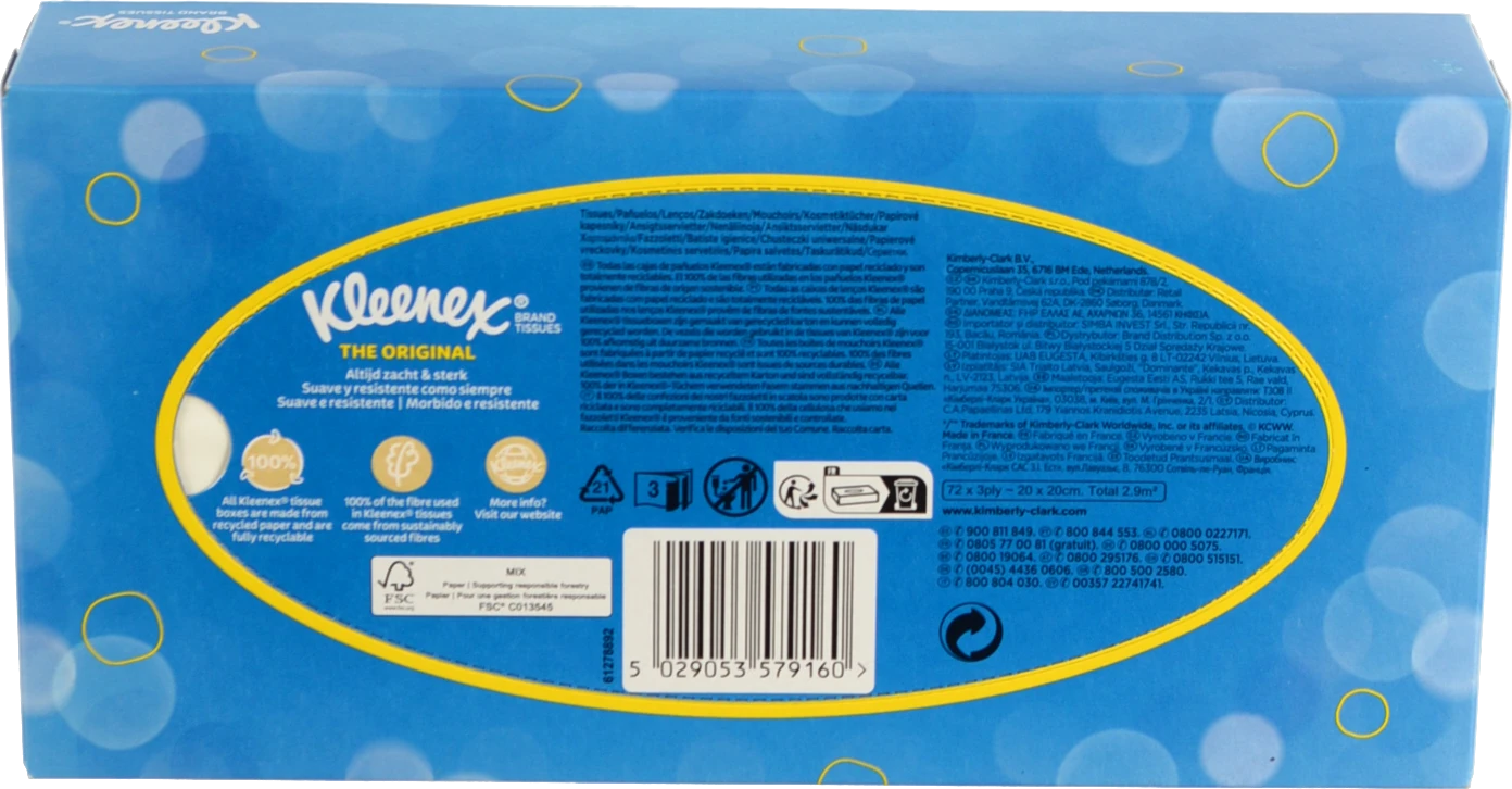 Серветки паперові The Original Kleenex 70шт