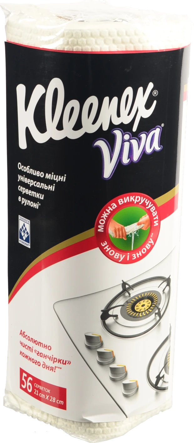 Серветки універсальні Viva Kleenex 56шт