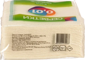 Серветка 0.01 50шт біла