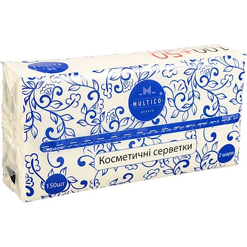 Серветки косметичні Multico 150шт білі