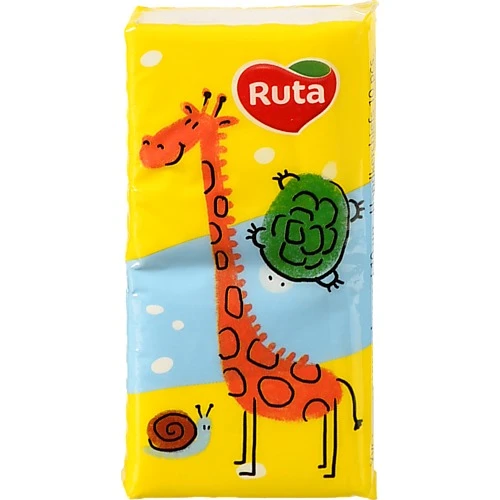 Хустинки паперові носові 19х20см Ruta 10шт