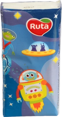 Хустинки паперові носові 19х20см Ruta 10шт