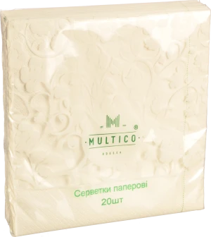 Серветки Multico 33Х33 20шт трішарові білі