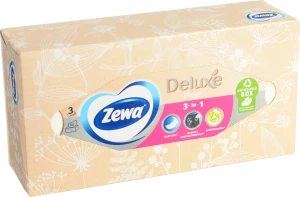 Серветки паперові 3-х шарові Deluxe Desing Zewa 90шт