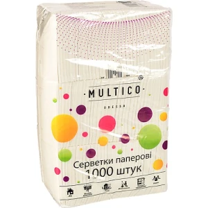 Серветки Multico 1000шт білі
