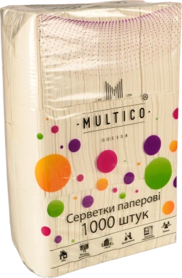 Серветки Multico 1000шт білі
