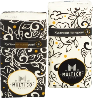 Хустинка паперова Multico 3шар.10х300 біла