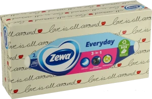 Серветки косметичні 2-х шарові Everyday Zewa 100шт