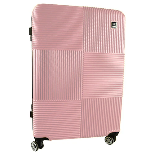Валіза пластикова 75х48х28см колір rose gold