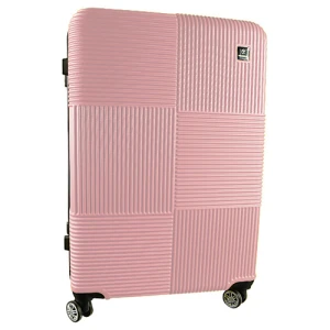 Валіза пластикова 75х48х28см колір rose gold