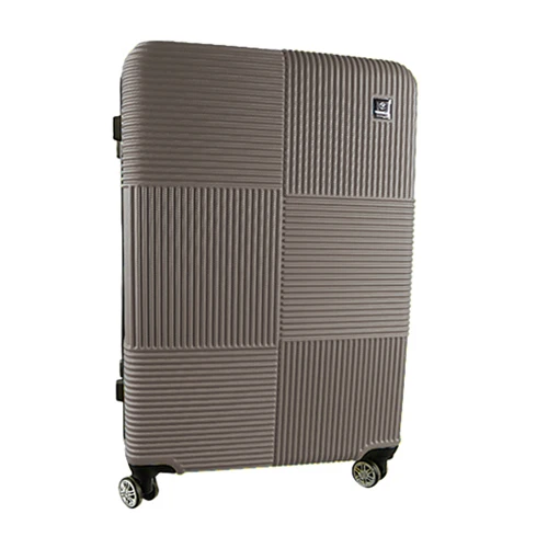 Валіза пластикова 4-х колесах 65х42х26см колір коричневий