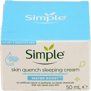 Крем Simple 50мл нiчний заспокiйливий water boost