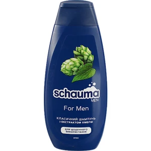 Шампунь для волосся класичний з екстрактом хмелю For Men Schauma 400мл