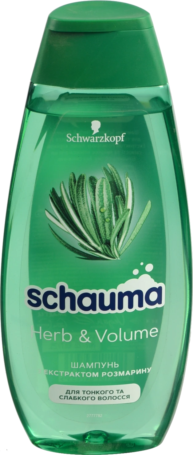 Шампунь для волосся з екстрактом розмарину Herb&Volume Schauma 400мл