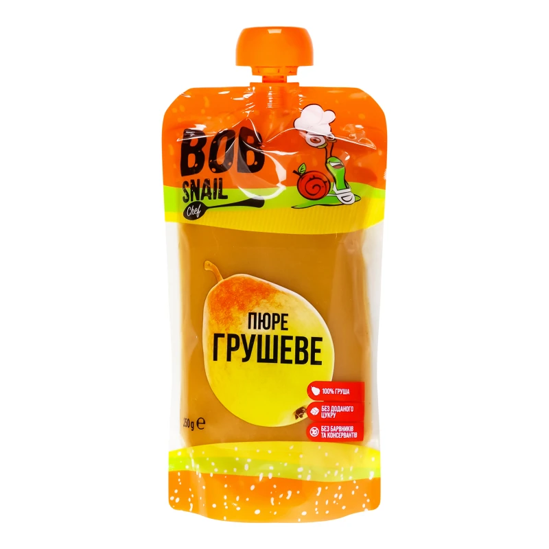 Пюре фруктове Груша Bob Snail д/п 250г