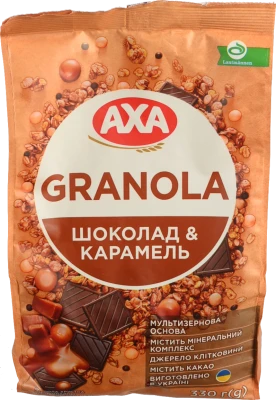 Гранола Axa Шоколад&Карамель хрустка 330г