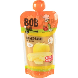 Пюре для дітей від 5міс фруктове Яблуко-банан Baby Bob Snail д/п 250г