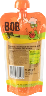 Пюре для дітей від 5міс фруктове Яблуко-банан Baby Bob Snail д/п 250г