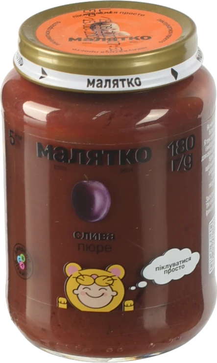 Пюре для дітей від 5міс фруктове Яблуко-банан Baby Bob Snail д/п 250г