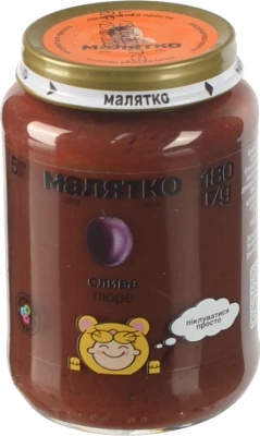 Пюре для дітей від 5міс фруктове Яблуко-банан Baby Bob Snail д/п 250г